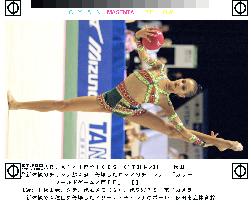 Tchachina wins four gold medals in rhythmic gymnastic