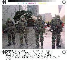 S. Korean troops conduct anti-poison gas drill