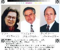 3 researchers win Japan Prize for 2002