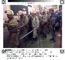 Taiheiyo coal miners descend into mine for last time