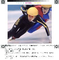 Tanaka 7th, sets national record in short track skating