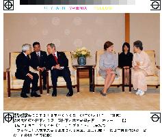 Bush visits Imperial Palace