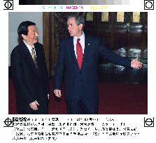 Bush holds talks with Zhu