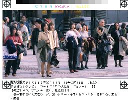 First spring storm hits Kanto area
