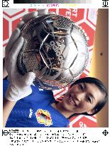 Platinam-made soccer ball to be auctioned on Internet