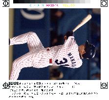 Manaka hits three-run homer