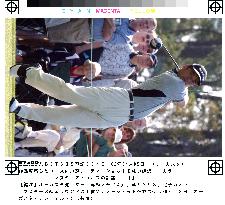 (1)Japanese golfers practice for Masters
