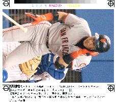 Giants' Shinjo goes 0-for-2 against Expos