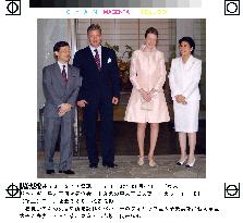 Belgium royal couple visit Japanese crown prince