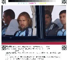 Argentina arrive in Sapporo for match against England