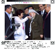 Foreign Minister Kawaguchi in Mideast