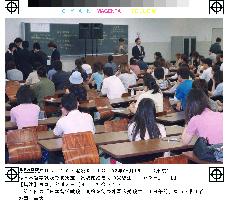 Biannual exam held for foreign students to study in Japan