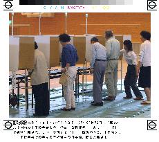(2)Japan's first electronic voting begins in Niimi, Okayama Pref.