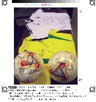 Brazil, Germany shirts, balls to be displayed at Yokohama Stadium