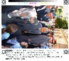 Emperor Akihito, Empress Michiko visit Warsaw university