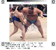 (1)Three tied for lead at Nagoya sumo tournament
