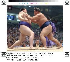 Chiyotaikai beats Shimotori for 13th win