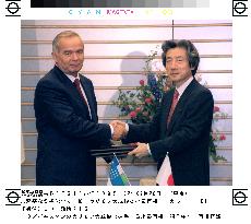 Japan, Uzbekistan promise to boost ties