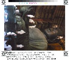 Great Buddha in Nara cleaned