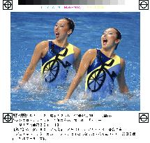 Japan's synchronized swimmers lead in technical routine