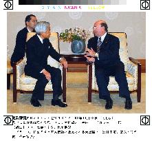 Dominican Republic president meets emperor