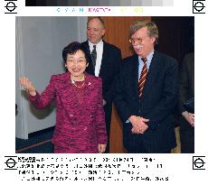 U.S. official Bolton meets Foreign Minister Kawaguchi