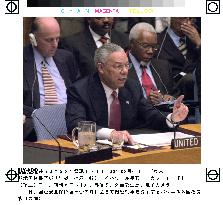 Powell shows photos, tapes at U.N. on Iraqi deception