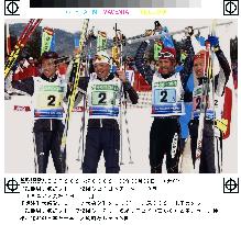 Japan wins men's 4x10-kilometer relay