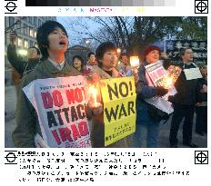 (3)Antiwar demonstration held in various parts of Japan