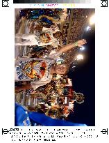 Zico celebrates 50th birthday at Rio carnival parade