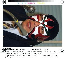 Masked wrestler attends Iwate assembly for 1st time since election