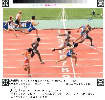 Montgomery wins 100 meters at Japan Grand Prix