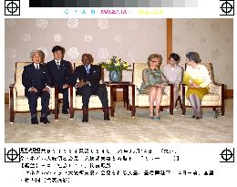 Senegal's President Wade meets with Emperor Akihito