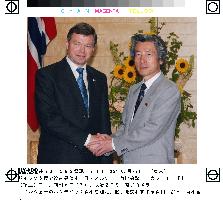 Koizumi, Bondevik agree on U.N. role, peace process teamwork