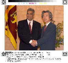 Sri Lankan premier meets Koizumi