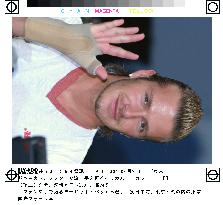 (3)England soccer star Beckham in Japan