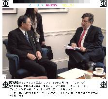 Keidanren's Okuda meets Brown, discusses Britain joining euro