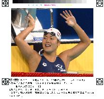 (1)Inada 3rd in women's 50-meter backstroke