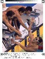 (1)Japan takes bronze in men's 4x100m medley relay