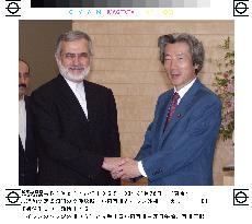 Koizumi talks with Iran's Kharrazi