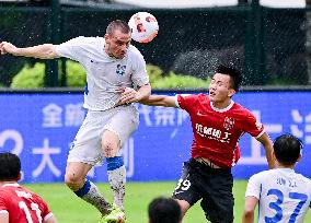 (SP)CHINA-MEIZHOU-FOOTBALL-CSL-CHENGDU VS TIANJIN (CN)