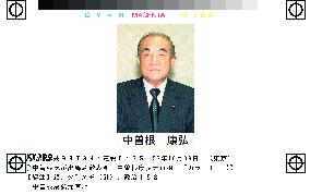 (1)Nakasone, Miyazawa express intention to run in election