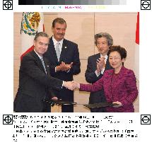 Japan, Mexico sign joint program to help developing countries