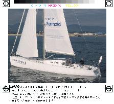 Horie launches new yacht for solo world trip
