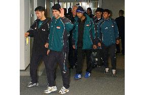 Iraqi soccer team arrives in Japan for friendly