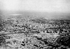 Scorched land in Tokyo