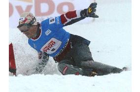 Bozzetto wins men's snowboarding slalom final