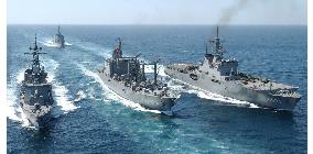(1)MSDF ships sent for Iraq reconstruction refueled in Arabian Sea