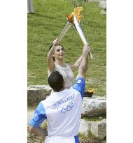 (1)Olympic flame lit
