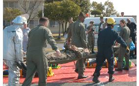 U.S. Marines conduct earthquake drills